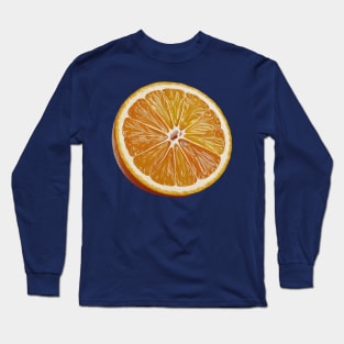 Juicy Burst: Fresh Orange Splash T-shirt Long Sleeve T-Shirt